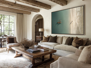 How to Style Large-Scale Christian Art in a Modern Living Room