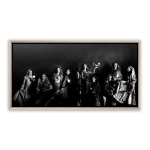 Jesus Christ Parable of the Ten Virgins. 'Ten' modern realistic Christian art work on metal by Reflections of Christ.