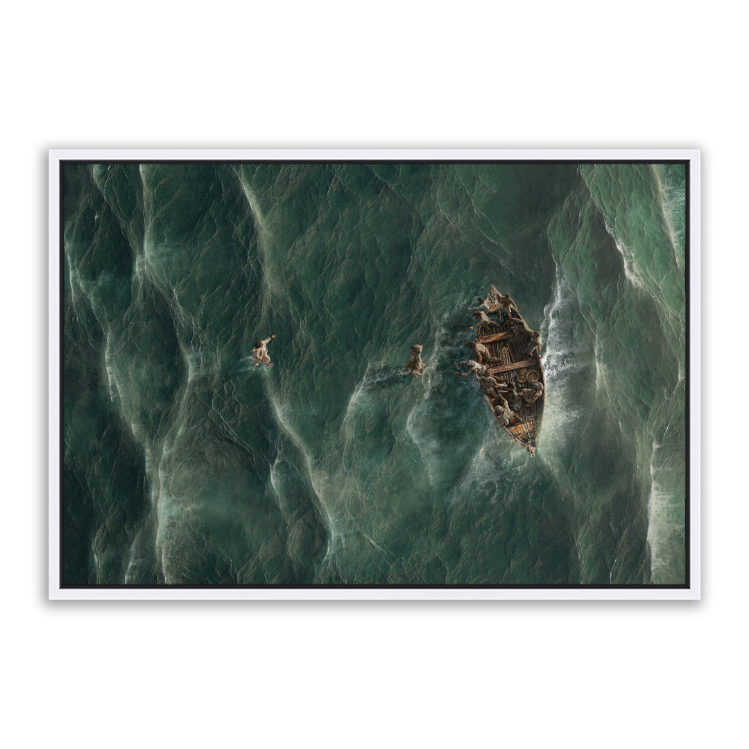 Eyes on Jesus - Peter Walking on Water Painting | Reflections of Christ ...