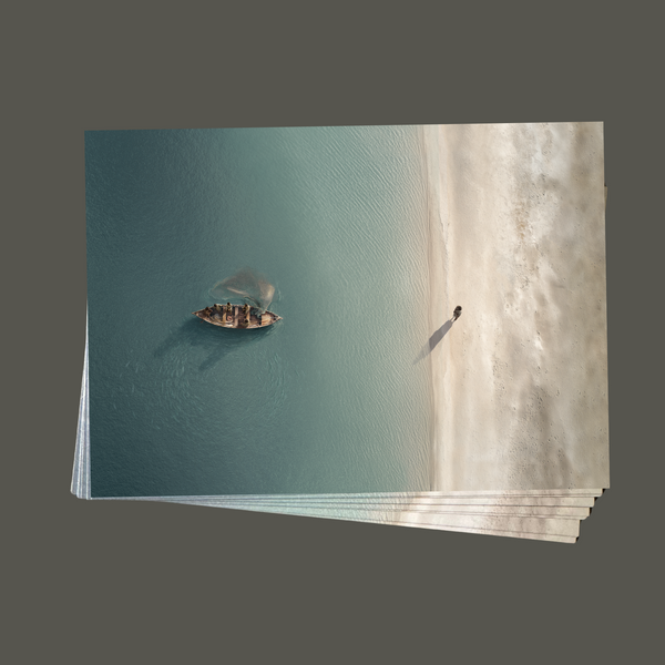 Jesus Christ 'Into the Deep' art work. Modern Christian fine art cards gift set by Reflections of Christ.